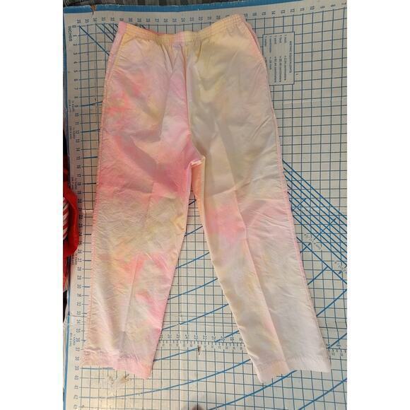 Michelle Palmer 80s Pink Yellow Vintage Track Jogging Suit - Picture 7 of 16